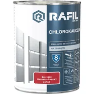 Emalie - Emalia chlorokauczukowa czerwony drogowy 0,9 l RAFIL - miniaturka - grafika 1