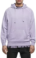 Bluzy męskie - Urban Classics Męska bluza z kapturem Overdyed Hoody, lawendowy, 5XL - miniaturka - grafika 1