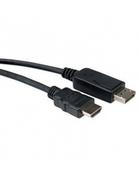 Kable komputerowe i do monitorów - Roline Kabel DisplayPort DP M - HDMI M 3m - miniaturka - grafika 1