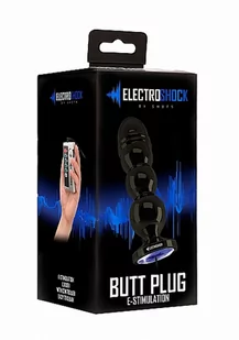 SHOTS - ELECTROSHOCK ZATYCZKA ANALNA Z ELEKTROSTYMULACJĄ - Bold Butt Plug - Gun Grey ELC010GRY - Korki analne - miniaturka - grafika 2