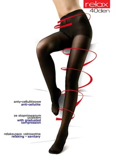 Rajstopy Relax 40 den Grafit (Rozmiar 4-L) - Rajstopy - miniaturka - grafika 1