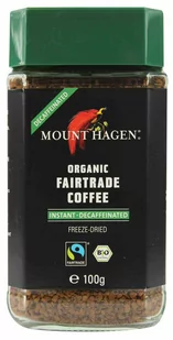MOUNT HAGEN KAWA ROZPUSZCZALNA BEZKOFEINOWA ARABICA/ROBUSTA FAIR TRADE BIO 100 g - Kawa - miniaturka - grafika 1