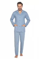 Piżamy męskie - Regina 463/24 2XL-3XL rozpinana piżama męska - miniaturka - grafika 1