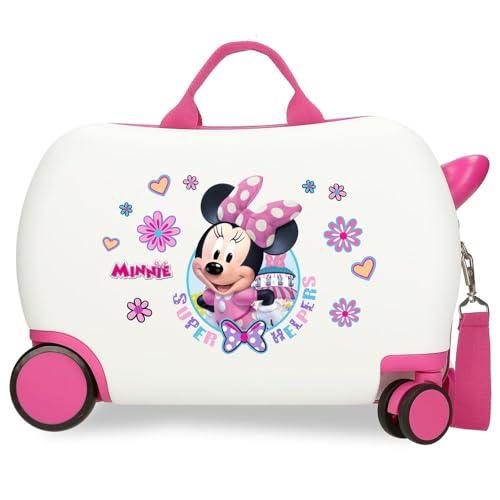 Joumma Disney Minnie Helpers walizka dziecięca biała 45 x 31 x 20 cm twardy ABS 24,6 l 1,8 kg 4 koła bagaż podręczny, biała, walizka dziecięca