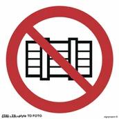 Tablice BHP - TD Systems BA004 - Nie zastawiać 250x250 - miniaturka - grafika 1