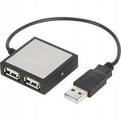 Huby USB - Renkforce 4 porte USB 2.0-hub Sølv RF-4840290 - miniaturka - grafika 1