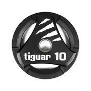 Pozostały sprzęt siłowy - Tiguar Talerz olimpijski gumowy 10 kg TI-WT01000 - miniaturka - grafika 1