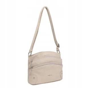 Zgrabna Beżowa Listonoszka Luigisanto Praktyczna Torebka Skóra Eko - Torebki damskie Zgrabna Beżowa Listonoszka Luigisanto Praktyczna Torebka Skóra Eko - Torebki damskie - miniaturka - grafika 1