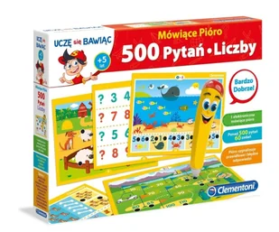 Clementoni Mówiące Pióro 500 Pytań Liczby 60964 - Gry planszowe - miniaturka - grafika 5
