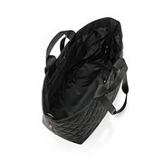 Torebki damskie - Reisenthel classic shopper XL rhombus black – przestronna torba na zakupy i elegancka torebka w jednym, z wodoodpornego materiału - miniaturka - grafika 1