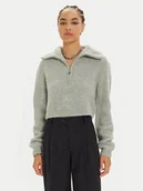 Swetry damskie - Patrizia Pepe Sweter 2K0298 K222 Szary Relaxed Fit - miniaturka - grafika 1