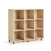 Meble do szkół i przedszkoli - Szafka szkolna CASPER, 9 schowków, brzoza - miniaturka - grafika 1