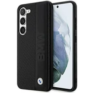 Etui i futerały do telefonów - Etui BMW BMHCS23M22RDPK S23+ S916 czarny/black hardcase Leather Textured & Stripe - miniaturka - grafika 1