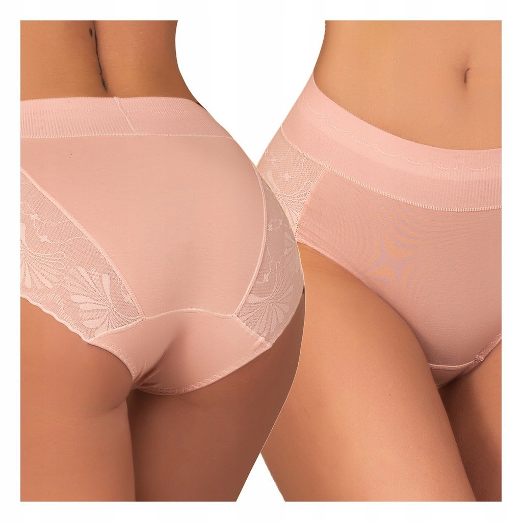 WISKOZOWE wyszczuplające majtki MODELUJĄCE korygujące FIGI koronkowe
