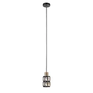 Lampy sufitowe - Lampa wisząca MENFI PND-44236-1-BK-GD Italux - miniaturka - grafika 1