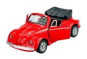 Samochody i pojazdy dla dzieci - MAISTO VW VOLKSWAGEN 1303 BEETLE CABRIOLET CZERWONY Z NAPĘDEM 1:36 21001 - miniaturka - grafika 1
