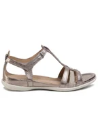 Sandały damskie - ECCO Sandały Flash 24087357462 Złoty - miniaturka - grafika 1