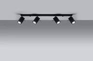 Lampy sufitowe - Sollux Lighting Plafon MERIDA 4L czarny - miniaturka - grafika 1