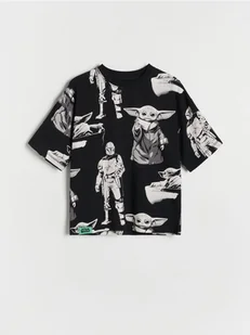 Reserved - T-shirt oversize Star Wars - czarny - Koszulki dla chłopców - miniaturka - grafika 1