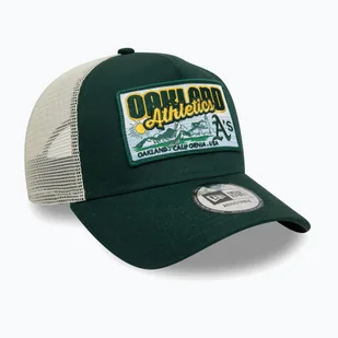 Czapka z daszkiem New Era MLB Patch Trucker Oakland Athletics dark green WYSYŁKA W 24H 30 DNI NA ZWROT - Czapki damskie - miniaturka - grafika 1
