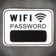 Dekoracje domu - Tabliczka dekoracyjna kredowa WIFI - miniaturka - grafika 1