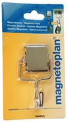 Akcesoria do tablic - MAGNETOPLAN Wieszak magnetyczny z ruchomym haczykiem 1.5 kg 16667 - miniaturka - grafika 1