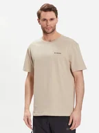 Koszulki męskie - Koszulka męska bawełniana Columbia CSC Basic Logo Short Sleeve 1680053274 XXL Beżowa (195978524389) - miniaturka - grafika 1