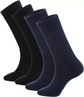 Skarpetki męskie - Bonateks 6 par Wysokiej Jakości Ultra-Oddychające Skarpetki Bambusowe Dla Mężczyzn / 3 Czarny/3 Granatowy Rozmiar Eu: 41-45, Wielobarwny - miniaturka - grafika 1