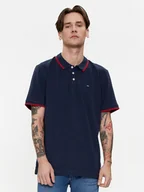 Koszulki męskie - Wrangler Polo 112350403 Granatowy Regular Fit - miniaturka - grafika 1