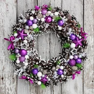 Ozdoby bożonarodzeniowe - Wianek świąteczny - miniaturka - grafika 1