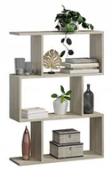 Regały - Regał Bask 3 Sonoma Otwarty Szafka Półka Książki - miniaturka - grafika 1