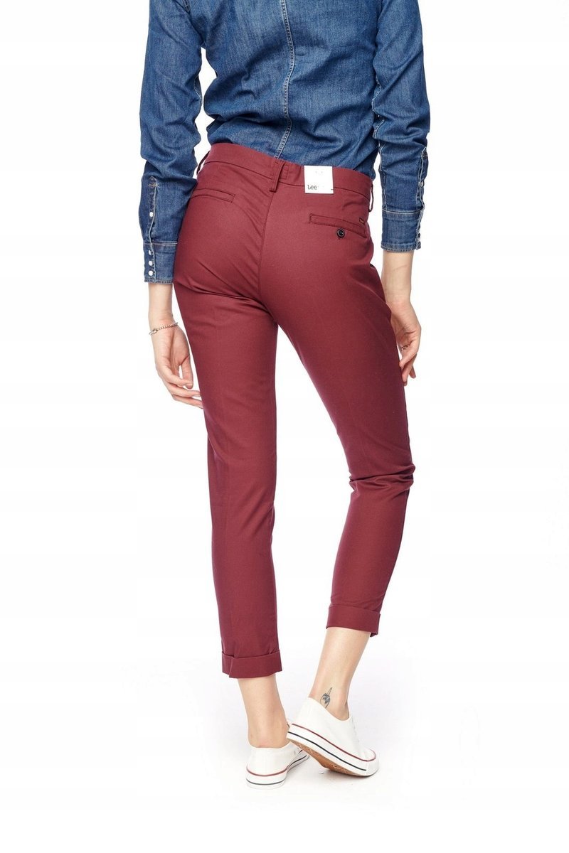 LEE SLIM CHINO MAROON L310HI71 27/31