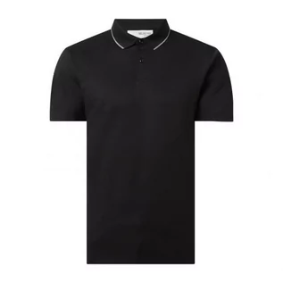 Koszulki męskie - Koszulka polo z mieszanki bawełny ekologicznej model Leroy - Selected Homme - grafika 1