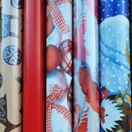 Opakowania i torebki na prezenty - Fastima Papier świąteczny do prezentów prezentowy 57cmx10m ZST9 - miniaturka - grafika 1