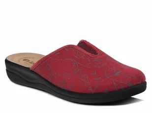 Kapcie damskie pantofle domowe Inblu CF-49 bordowe z zakrytymi palcami-39 - Kapcie damskie - miniaturka - grafika 1