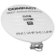 Anteny TV - Antena Dookólna Tv Compact Biała Produkt Polski - miniaturka - grafika 1