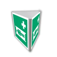 Systemy ekspozycyjne i znaki informacyjne - AE813 NOSZE (3D DOŚCIENNY), PS - PŁYTA PCV 1MM FOTOLUMINESCENCYJNA; (250X250MM) - miniaturka - grafika 1