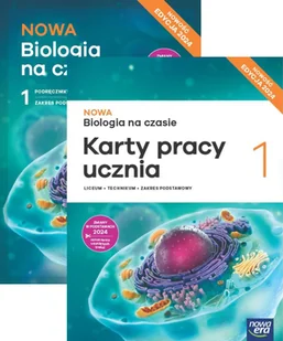 Pakiet Nowa Biologia na czasie 1. Podręcznik i karty pracy ucznia dla liceum ogólnokształcącego i technikum. Zakres podstawowy. Edycja 2024 - Podręczniki dla liceum - miniaturka - grafika 1