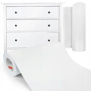 Okleina Biała Mat Folia Meblowa Pcv Rolka 50x150cm - Okleiny - miniaturka - grafika 1