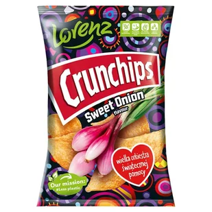 Crunchips Chipsy ziemniaczane o smaku cebulki 130 g - Chipsy - miniaturka - grafika 1
