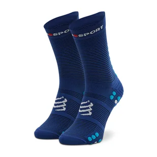 Skarpety wysokie unisex Compressport Pro Racing Socks V4.0 Run High XU00046B_533 Granatowy - Skarpetki męskie - miniaturka - grafika 1