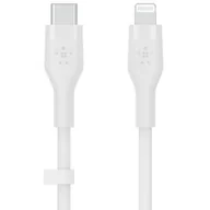 Kable USB - Belkin Kabel USB Typ-C Lightning Silicone 3m Biały - miniaturka - grafika 1