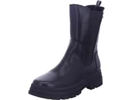 Botki damskie - Tom Tailor Damskie sztyblety 8490030008, czarne, rozmiar 39 EU, czarny, 39 EU - miniaturka - grafika 1