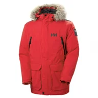 Kurtki męskie - Męska Kurtka ocieplana HELLY HANSEN REINE PARKA 53630_162 – Czerwony - miniaturka - grafika 1