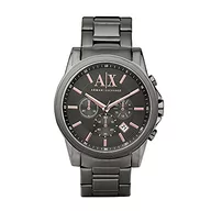 Zegarki męskie - Armani Exchange Męski chronograf, zegarek ze stali nierdzewnej, rozmiar koperty 45 mm, szary, AX2086 - miniaturka - grafika 1
