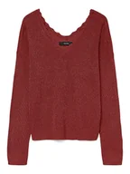 Swetry damskie - Vero Moda Sweter w kolorze bordowym - miniaturka - grafika 1
