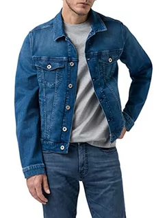 Kurtki męskie - Pierre Cardin Męska kurtka dżinsowa kurtka, niebieska moda vintage, S, niebieski fashion vintage, S - grafika 1