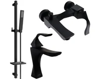 Zestawy prysznicowe - Mexen Estrella DQ02 zestaw wannowy, czarny - 72303DQ02-70 - miniaturka - grafika 1