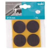 Zawiasy, okucia i inne akcesoria - Podkladki filcowe 35 mm przyklejane brązowe 4 szt. suki - miniaturka - grafika 1