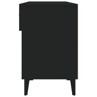 Lumarko Szafka na buty, czarna, 102x35x55 cm, materiał drewnopochodny - Szafki na buty - miniaturka - grafika 9